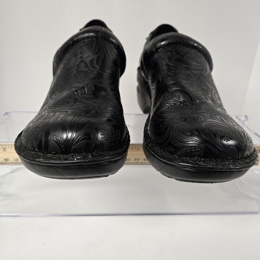 BOC Women's Black Embossed Mules - Picture 5 of 5